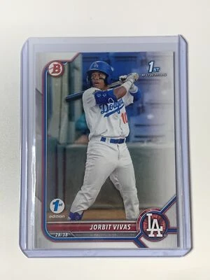 2022 Bowman 1st Edition BPPF-24 Jorbit Vivas 1st Bowman - Image 1 of 2
