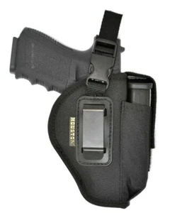 Tactical IWB/OWB Inside & Outside Gun Holster w/ Magazine Pouch/Retention Strap - Picture 1 of 7