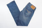 Replay Damen Jeans W27 L34 27/34 blau dunkelblau stone distressed Bootcut Denim
