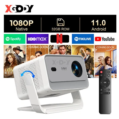 XGODY 4K Mini Beamer HD 5G WiFi Projektor Heimkino Multimediaplayer mit Leinwand - Bild 1 von 4