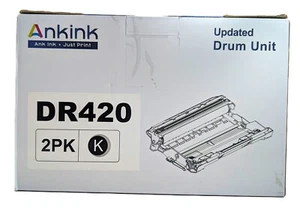 Ankink DR420 Drum Unit Confezione da 2 per Stampanti Brother Compatibile NON Toner Nuovo - Foto 1 di 6