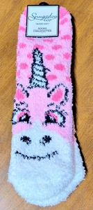 Super Soft Socks Pink Unicorn Brand New - Picture 1 of 2
