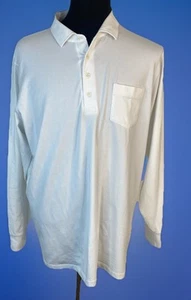 B.Draddy Boston Celtics Polo Shirt Mens XL White Long Sleeve Pima Cotton - Picture 1 of 13