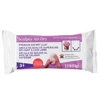 Sculpey Air-Dry White, Non Toxic, Air Dry Clay, 2.2 pound bar g Toy - Image 1 of 4