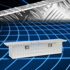 60 x 12"Aluminum Pickup Truck Trunk Crossbed Tool Box Trailer Storage+Lock+Key - Bild 1 von 5