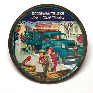 Espejo de bolsillo de recuerdo publicitario de pavo de acción de gracias para camioneta Dodge - Imagen 1 de 2