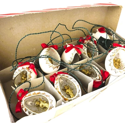 Vintage Diorama Angel Christmas Ornament Lights Montgomery Ward Made Italy NIB - Image 1 of 4