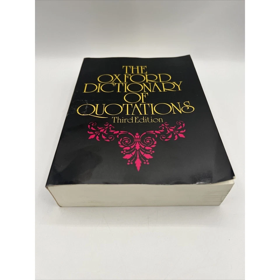 Оксфордский словарь цитат третье издание 1980 г. в твердом переплете - Изображение 1 из 4