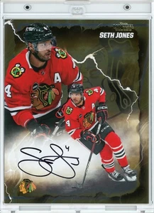 2025 Fanatics Under Wraps Emanate Hockey Seth Jones Autograph Chicago Blackhawks - Picture 1 of 4