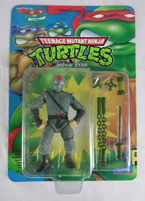 Soldado de pie estrella de cine TMNT de colección 1992 sin perforar sin usar, en caja BA897 Foto 1 de 3