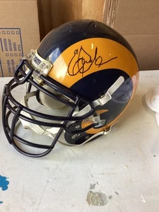 Elmetto Los Angeles Rams Riddell Eric Dickerson autografato taglia X-Large - Foto 1 di 9