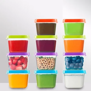 6X Mini Plastic Storage Containers Clear Small Box with Lids Food Storage Pot - Picture 1 of 16