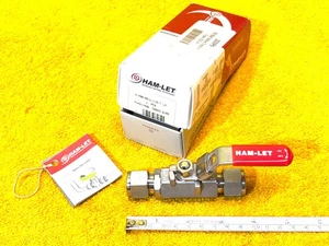 HAM-LET  H-700-SS-L-1/2-T LD  1/2 TUBE x 1/2 TUBE 2000 PSI STAINLESS BALL VALVE - Picture 1 of 7