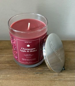 Bath & Body Works White Barn Champagner Apfel Honig Duft Eindocht Kerze - Bild 1 von 2