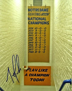 Mike Golic Sr. Notre Dame football signed autograph 8x10 photo Irish ESPN Eagles - Picture 1 of 1
