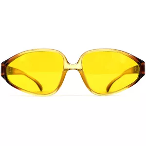 NOS Vintage PLAYBOY 4549 "CRYSTAL" Sunglasses - '80S Austria - Yellow - ORIGINAL - Picture 1 of 9