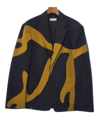 DRIES VAN NOTEN Tailored Jacket NavyxYellow L 2200479792019 - Image 1 of 4
