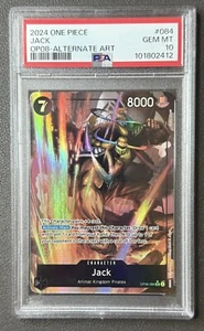 PSA 10 Gem Mint ENGLISH Jack Alt Art SP SR OP08-084 One Piece Two Legends - Picture 1 of 2