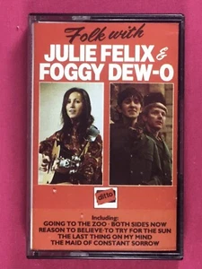 Folk With Julie Felix & Foggy Dew-O Pickwick Audio Cassette - Picture 1 of 5
