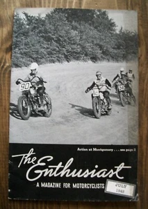The Enthusiast Magazine for Motorcyclists Harley Davidson July 1948 - Picture 1 of 8