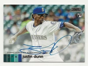 2020 Topps Stadium Club JUSTIN DUNN Autograph Auto Mariners Rookie RC - Picture 1 of 1