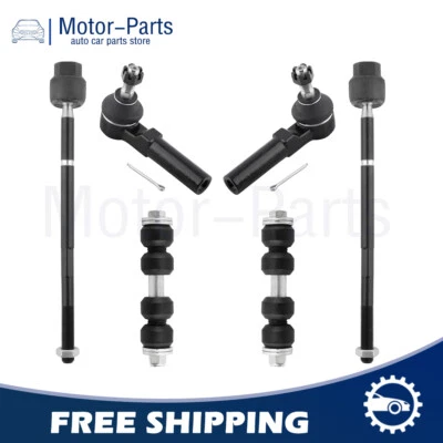 Kit de 6 extremos de barra estabilizadora delantera interiores y exteriores para Dodge Neon 1995-1998 Foto 1 de 4