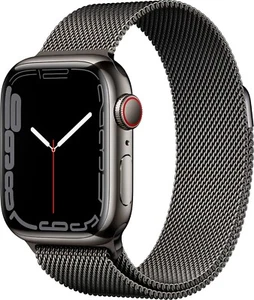 Apple Watch Series 7 - GPS + Cellular 45mm Stainless Steel Graphite - Flawless - Picture 1 of 1