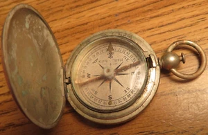 Vintage Keuffel & Esser Co. New York Pocket Compass Nickel Silver Circa 1920 - Picture 1 of 18