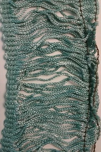 Borde de flecos de cadena azul Nilo de 2 1/4", BTY, HDT 106 - Imagen 1 de 2