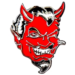 Insignia Pin Diablo Rojo - Hecho de metal y esmalte - Imagen 1 de 1