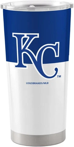 Kansas City Royals 20oz Stainless Steel Travel Tumbler MLB Mug Glass Cup Cover