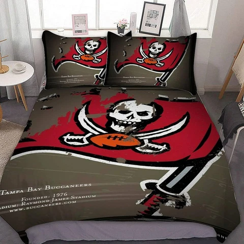 Tampa Bay Buccaneers 3PCS Bedding Set Duvet Cover Pillowcases Twin Full Queen Cover