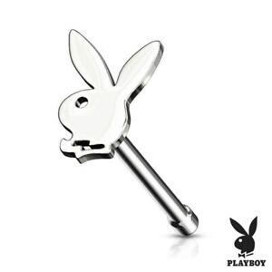 Playboy Bunny Nose Stud Bone Ring Piercing 316L Surgical Steel