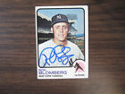 1973 Topps #462 RON BLOMBERG Autograph Signed Card New York Yankees