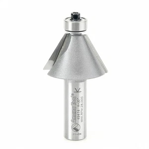 Chaflán con punta de carburo 30 grados x 1-3/8 D x 13/16 CH x 1/2 pulgada SHK con rodamiento - Imagen 1 de 1