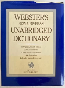 Webster's New Universal Unabridged Dictionary, Illustrated, 1979 2nd Edition - Picture 1 of 12