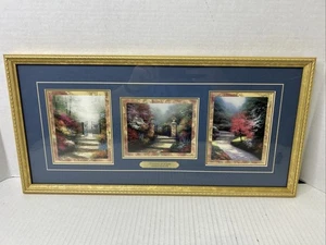 Thomas Kinkade Landscape Gardens Of Light Framed Accent Print With COA C8 - Picture 1 of 2