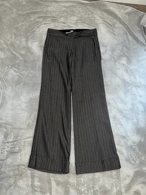 Pantalones acampanados vintage a rayas de tiro bajo Y2K 4 Foto 1 de 4