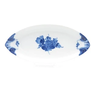 Royal Copenhagen Blue Flower Blue Floral White Porcelain Oval Plate W25xL12xH3 - Picture 1 of 7