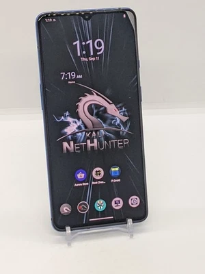 OnePlus 7T 128 GB sistema operativo de linaje rooteado Kali NetHunter 8 GB RAM HD1901 azul Foto 1 de 4