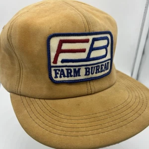 Vintage USA MADE K Products Farm Bureau Patch Velvet Trucker Hat Snapback Cap - Picture 1 of 8