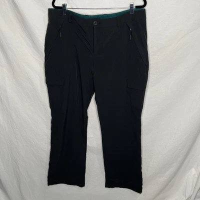 Pantalones cargo Eddie Bauer forrados de lana para mujer talla 18 negros al aire libre senderismo elásticos Foto 1 de 4
