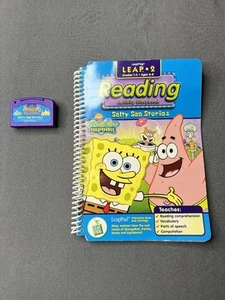 LeapFrog Leap 2 Reading Sponge Bob Salty Sea Stories Book & Cartridge - Picture 1 of 2