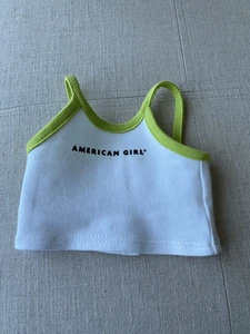 American Girl weißes Tanktop T-Shirt für 18" Puppe NEU - Bild 1 von 1