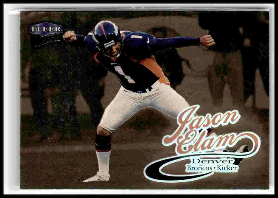 1999 Ultra #176G Jason Elam Gold Medallion - Image 1 of 2
