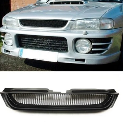 Malla de parachoques delantero negro mate para Subaru Impreza 6th 1997-2001 fibra de vidrio Foto 1 de 4