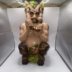 VINTAGE ARNELS Pan Statue Hirte Herden Ziege GRIECHISCHER GOTT 16 Zoll! Sparschwein - Bild 1 von 6