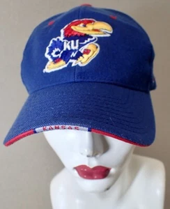 NCAA Zephyr Z Kansas Jayhawks Adjustable Blue Kansas Bill Sport Hat Baseball Cap - Picture 1 of 10