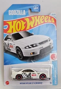 HOT WHEELS GODZILLA NISSAN SKYLINE GT-R (CUSTOM MATCH REAL RIDER WHEELS) WOW! 🔥 - Picture 1 of 2
