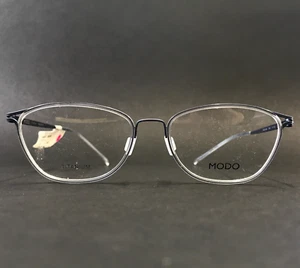 Modo Eyeglasses Frames 4430 GRBLUE Gray Blue Titanium Cat Eye Full Rim 51-17-140 - Picture 1 of 11